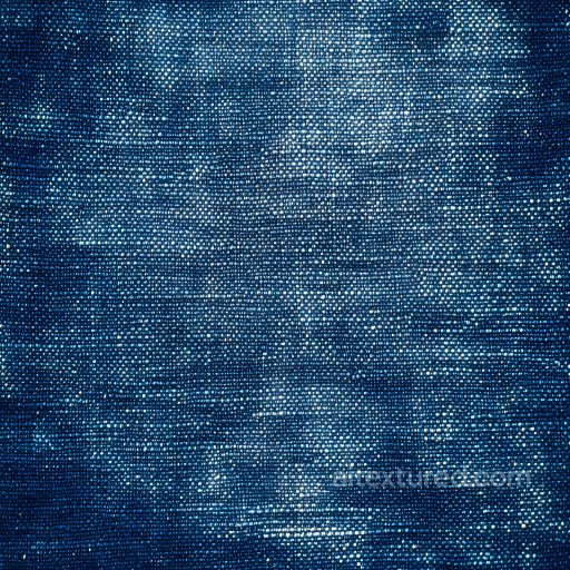 Cracked Denim Fabric PBR Texture with Worn Blue Pattern seamless Denim jeans PBR texture