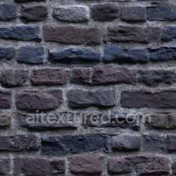 seamless Seamless 3D Cracked Brick Wall PBR Texture with Rough Dark Red and Blue Bricks texture 8k free download PBR