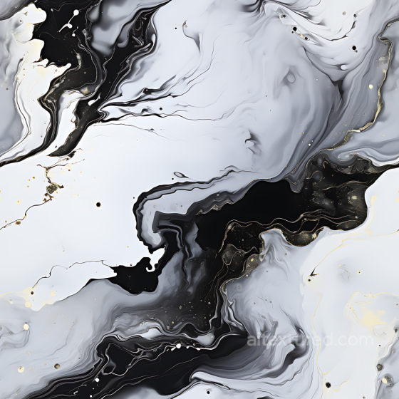 Black and White Marble PBR Texture Featuring Elegant Gold Veins Marble texture preview