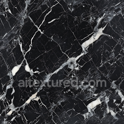 seamless Seamless 3D PBR Black Marble Texture Featuring Bold White Veins and Subtle Micro-Cracks texture 8k free download PBR