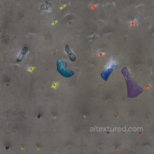 Climbing Wall seamless Rock PBR texture