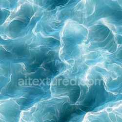 seamless Seamless 3D Water PBR Texture Featuring Stylized Turbulent Ocean Surface with Flowing Foam texture 8k free download PBR