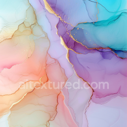 seamless Seamless 3D Alcohol Ink PBR Texture Featuring Pastel Hues with Elegant Gold Veins texture 8k free download PBR