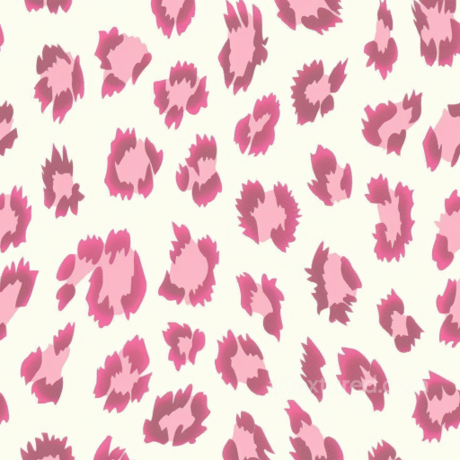 Fabric Texture with Pink and Magenta Leopard Print Pattern seamless Leopard Print PBR texture