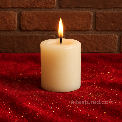 Fireplace Bricks Holiday Candle Candle Wax Candle Flame seamless Merry christmas PBR texture