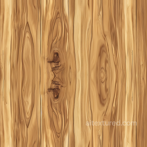 Light Pine Wood Plank Texture with Prominent Knots and Natural Grain seamless Wood PBR texture