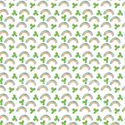 seamless Seamless 3D PBR texture with colorful rainbows and green shamrocks texture 8k free download PBR
