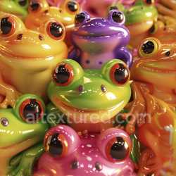 seamless Seamless 3D Inflated Glossy Vinyl Surface PBR Texture in Bright Multicolor texture 8k free download PBR