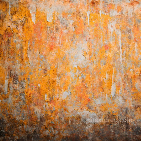 Rusty Cracked Metal PBR Texture with Vibrant Orange and Weathered Details Rust texture preview