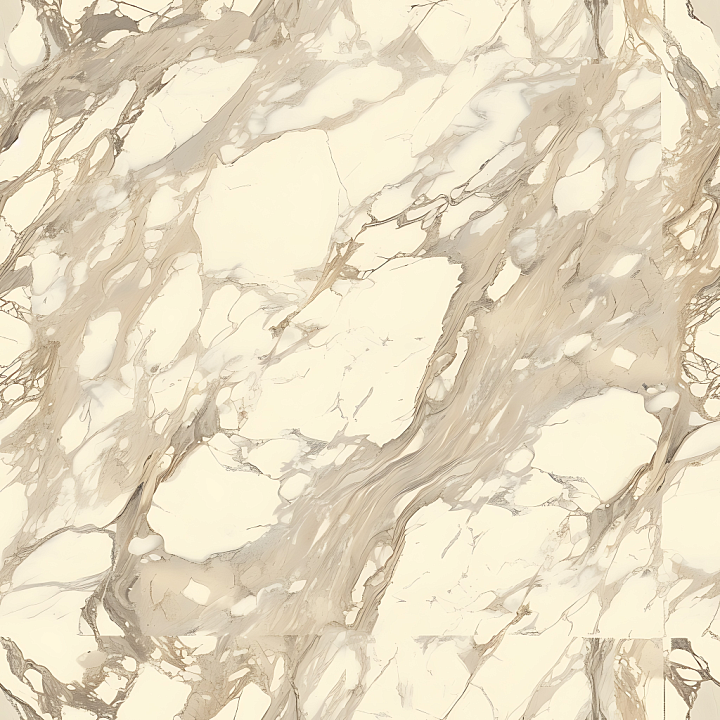 Crema Perla Beige Marble with Flowing Veins seamless PBR texture preview