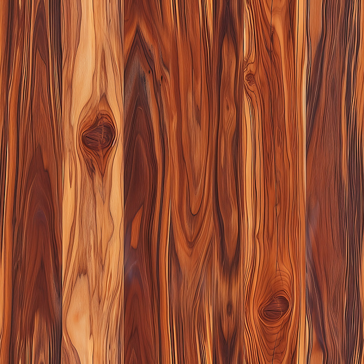 Rustic Knotty Wood Planks with Warm Grain seamless PBR texture preview