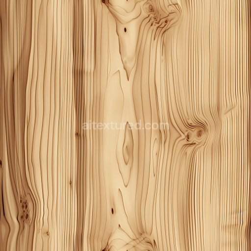Seamless 3D Pine Wood Planks PBR Texture with Natural Knots and Grain