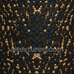 seamless Seamless 3D PBR Texture of Dark Mottled Reptile-Like Skin with Smooth Scales texture 8k free download PBR