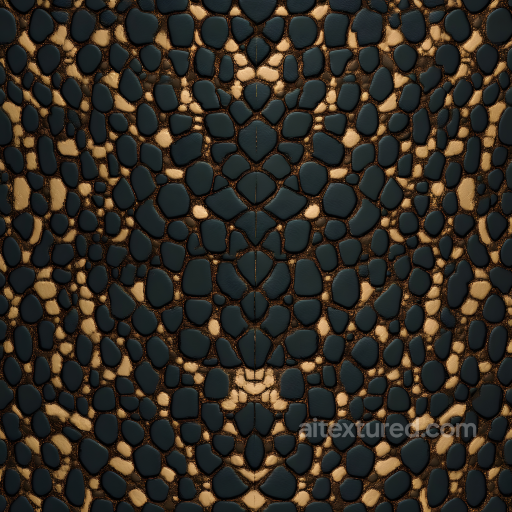 Dark Mottled Reptile-Like Skin Seamless Texture with Smooth Scales seamless Skin PBR texture
