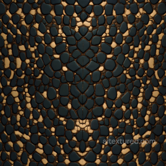 Dark Mottled Reptile-Like Skin Seamless Texture with Smooth Scales Skin texture preview