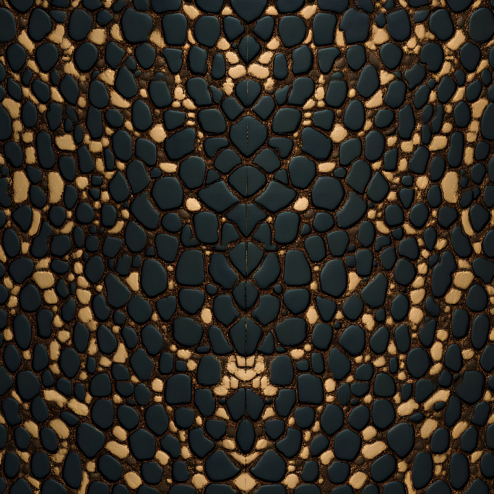 Dark Mottled Reptile-Like Skin with Smooth Scales seamless PBR texture preview