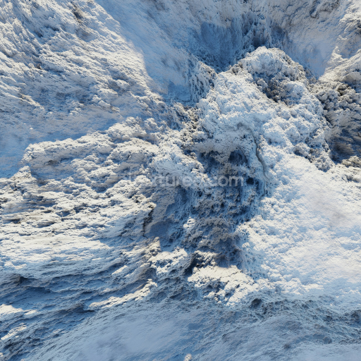 Preview — High-Resolution PBR Snow Texture with Fine Detailed Snow Surface