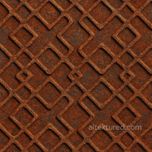 Patterned Rusty Metal Seamless Texture seamless Rust PBR texture
