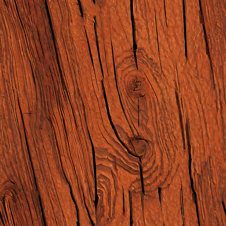Rustic Redwood Planks with Knots and Deep Grain Wood seamless PBR texture preview