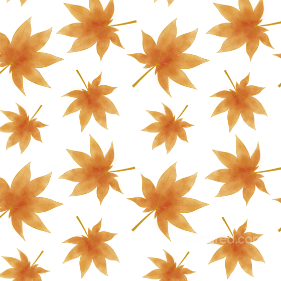 Soft Autumn Leaves Pattern in Warm Orange Tones Seamless Texture Autumn Leaves texture preview