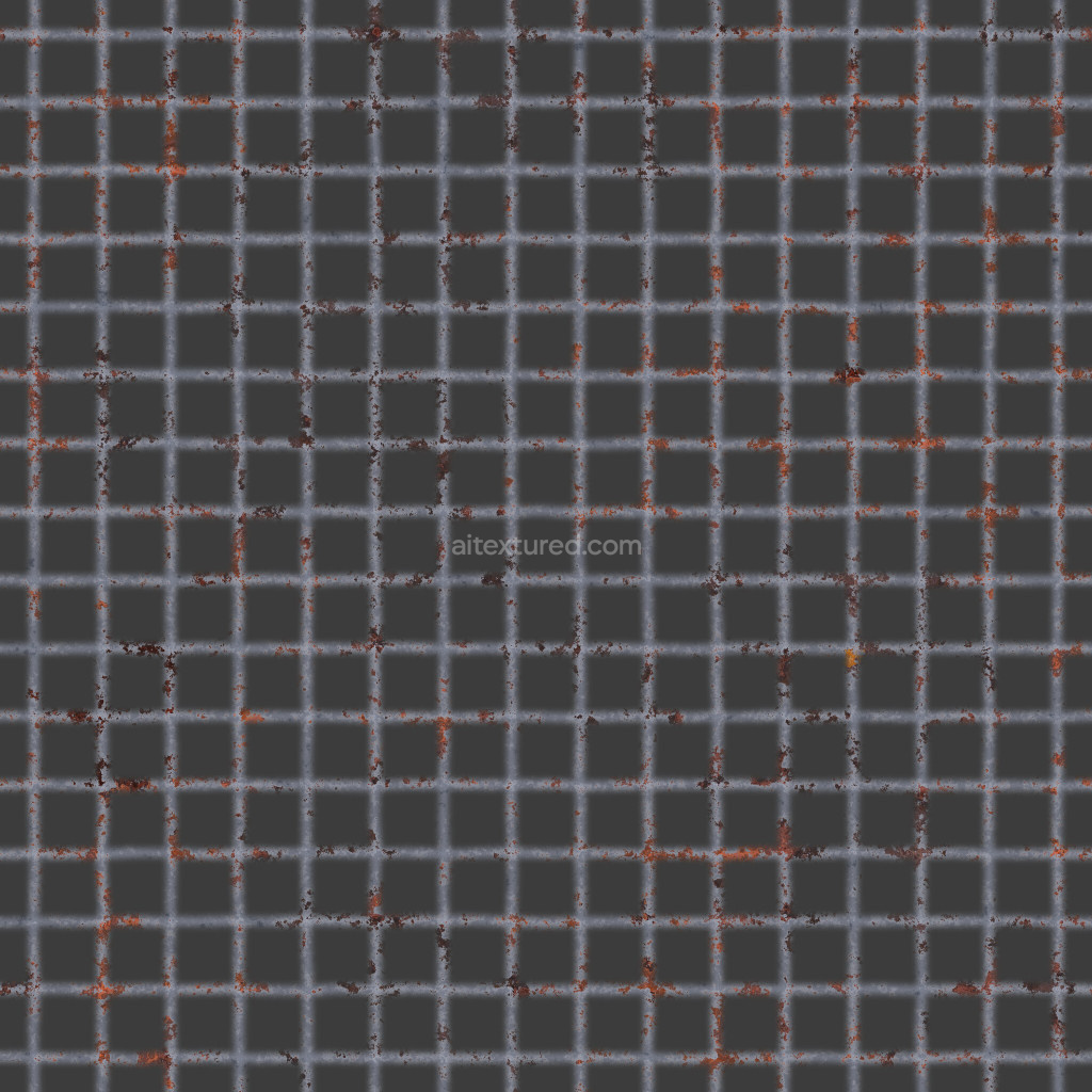 Seamless metal walkway texture with a gritty surface