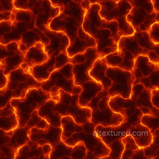 Seamless Molten Surface Texture seamless Lava PBR texture