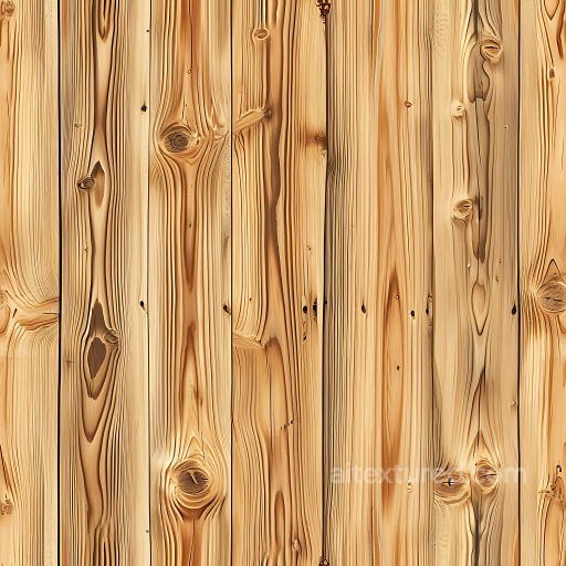 Light Pine Wood Plank PBR Texture with Knots and Straight Grain seamless Wood PBR texture