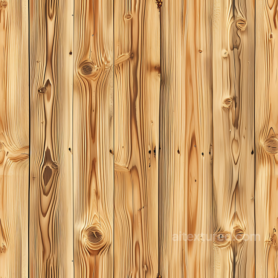 Light Pine Wood Plank PBR Texture with Knots and Straight Grain Wood texture preview