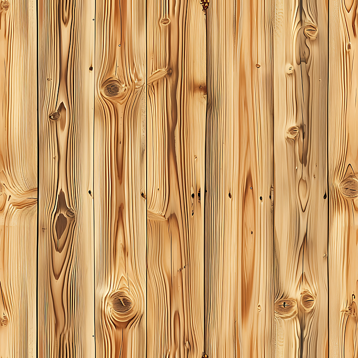 Light Pine Wood Plank with Knots and Straight Grain seamless PBR texture preview