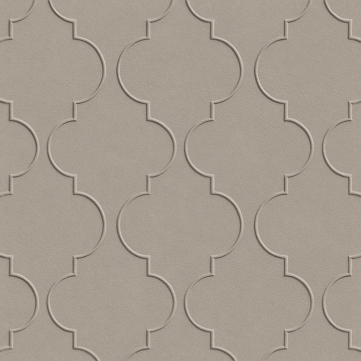 Minimalist Quatrefoil Wallpaper With Matte Finish seamless PBR texture preview