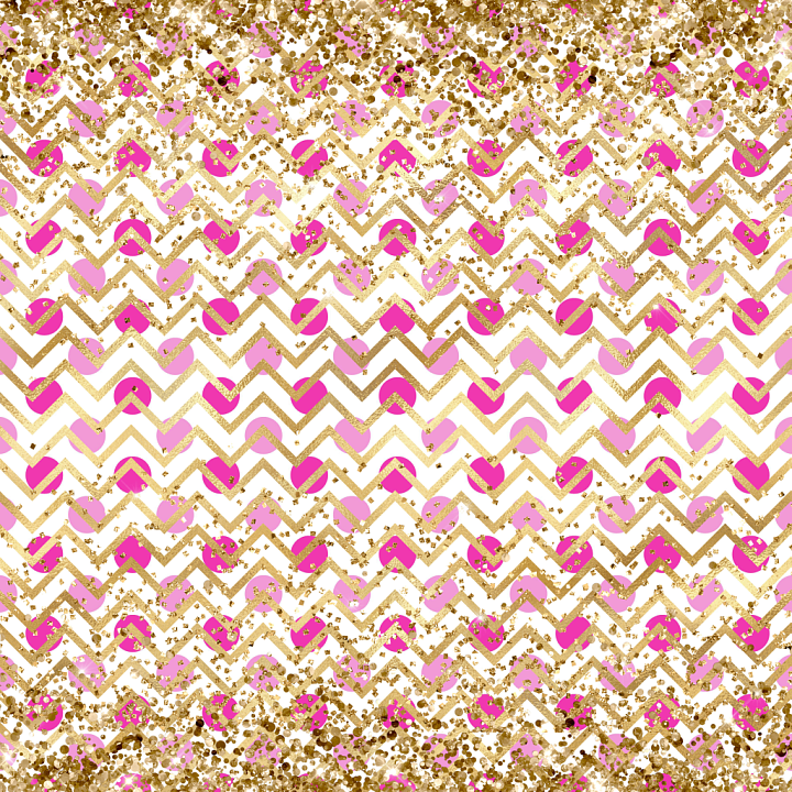 All Christmas Digital paper of Pink Zigzag Pattern with Gold Glitter Ac… seamless PBR texture preview