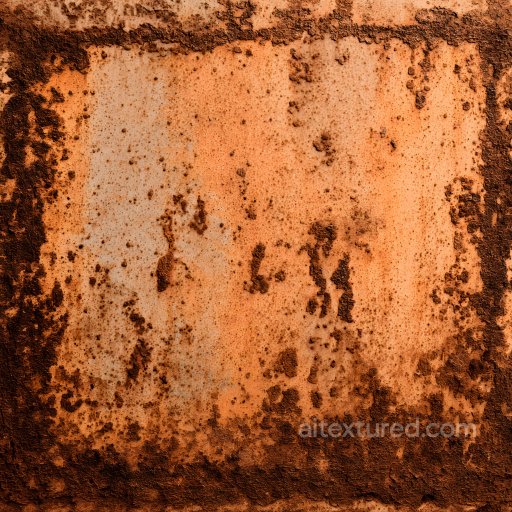 rusty metal PBR texture with deep corrosion and holes seamless Rust PBR texture