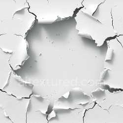 seamless Seamless 3D Cracked and Peeling White Paint PBR Texture with Jagged Edges texture 8k free download PBR