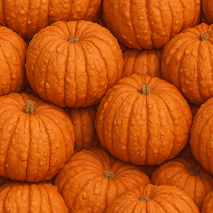 Halloween Pumpkin Skin Surface seamless PBR texture preview