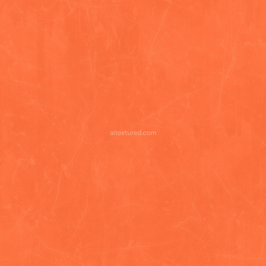 Seamless orange plastic PBR texture for 3D modeling