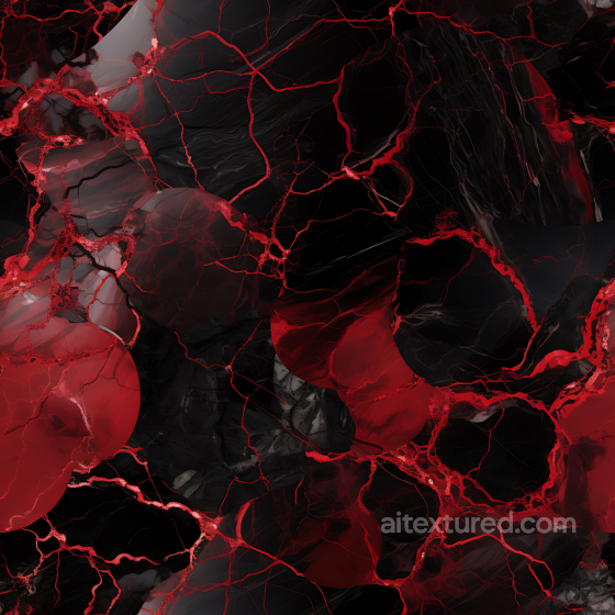 Black Marble Flooring PBR Texture with Vibrant Red Veins Marble texture preview