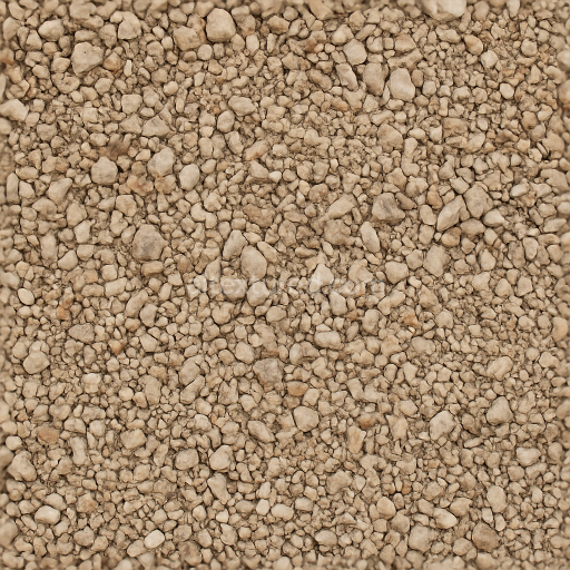 Seamless 3d texture pbr 8K of gravel surface with sandstone gravel and coarse gravel mix