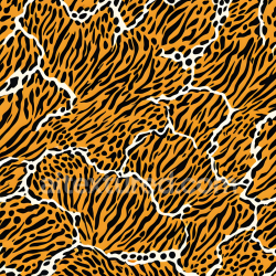 seamless Seamless 3D PBR Leopard Print Fabric Texture with Bright Orange and Black Pattern texture 8k free download PBR