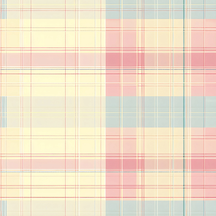 Soft Pastel Plaid Pattern Fabric seamless PBR texture preview