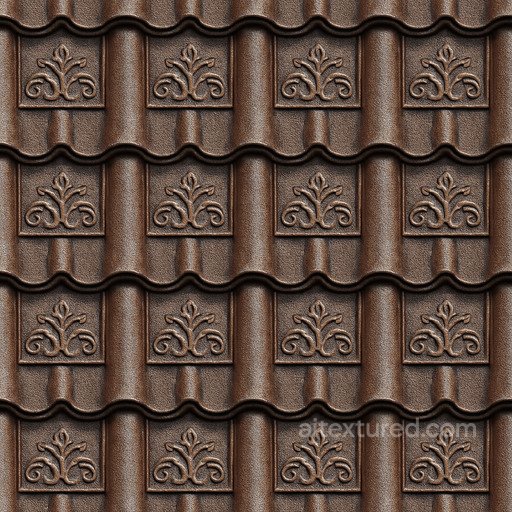 Decorative Metal Roofing Seamless Texture seamless Roofing PBR texture