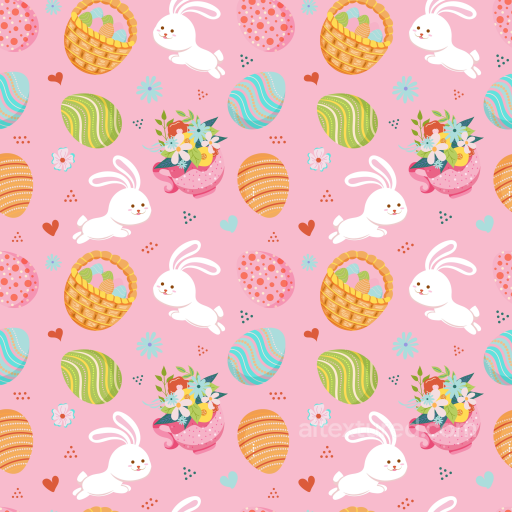 All Christmas Digital paper Texture of Pink Easter Themed Digital Paper with Bunnies and… seamless All Christmas Digital paper PBR texture