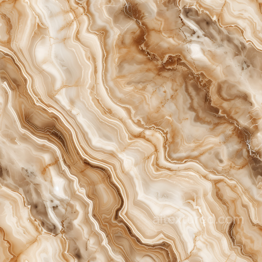 Cappuccino Brown Marble PBR Texture with Fluid Veins and Polished Finish seamless Marble PBR texture