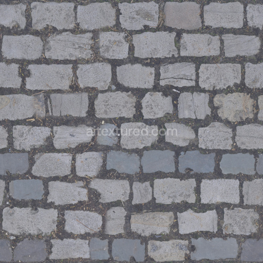Paving Stone Texture Seamless Tileable Rough Gray Urban Floor Outdoor