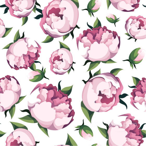 Featuring Pink Peony Floral Vector Pattern Pink Flower texture preview