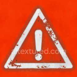 seamless Sign Warning Caution Bright Red Triangle Graphic Alert Texture Seamless texture 8k free download PBR