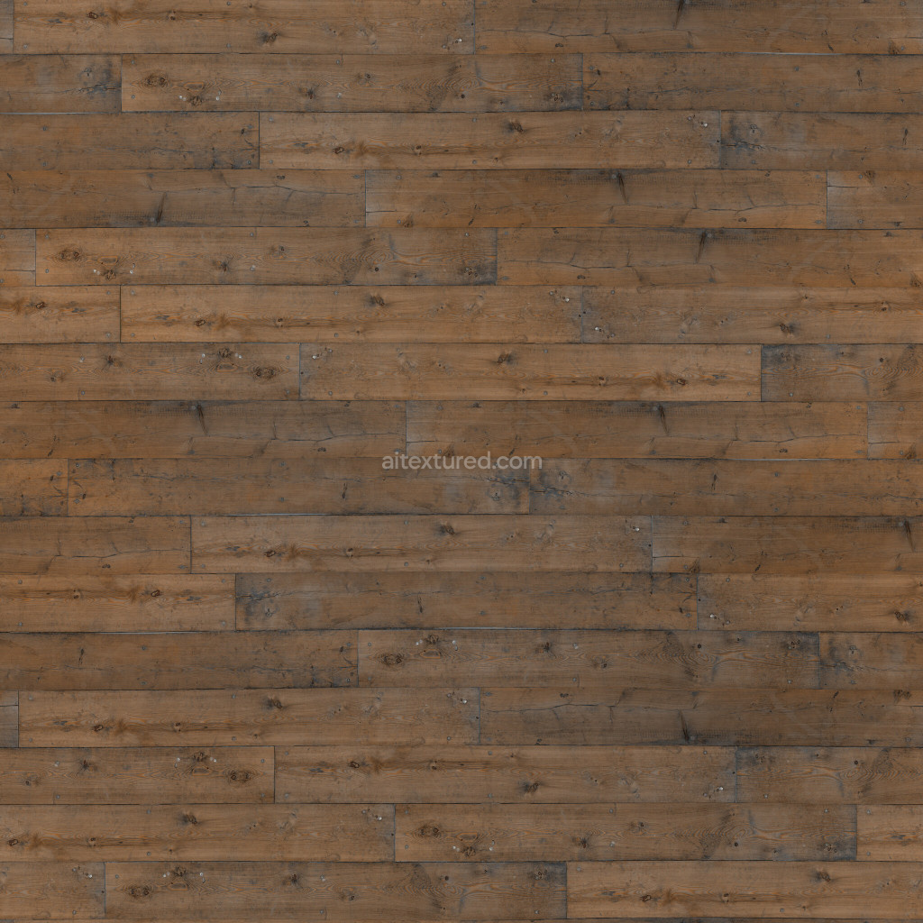 Seamless wood planks texture in brown color