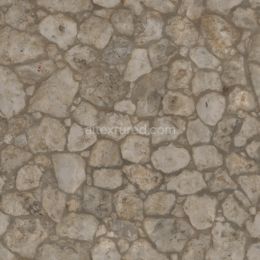 Coral Stone — Stone Wall Wall Chipped Coral — PBR seamless 3D texture