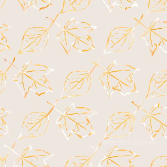 Fabric Texture Featuring Delicate White and Gold Leaf Motifs White & Gold texture preview