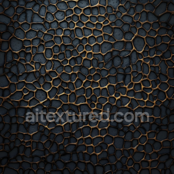 seamless Seamless 3D Skin PBR Texture Featuring Dark Tone with Golden Crease Detailing texture 8k free download PBR