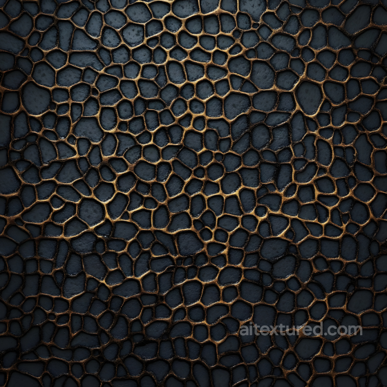 Skin PBR Texture Featuring Dark Tone with Golden Crease Detailing Skin texture preview